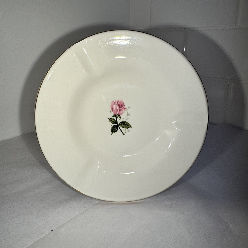 Hall China Co. Heather Rose‎ Ashtray Ceramic